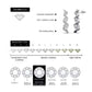 3-row drop stone earrings