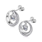 Round motif earrings