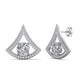 Triangle motif earrings