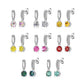 Moissanite earrings in a variety of colors
