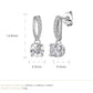 Moissanite earrings in a variety of colors