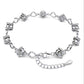 Heart motif bracelet in a variety of colors