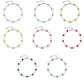 Heart motif bracelet in a variety of colors