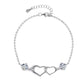 Heart motif bracelet in a variety of colors