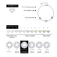 3-row stone bracelet