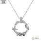 Two Tone Twisted Circle Necklace