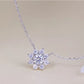 Moissanite Flower Necklace in Choice of Colors
