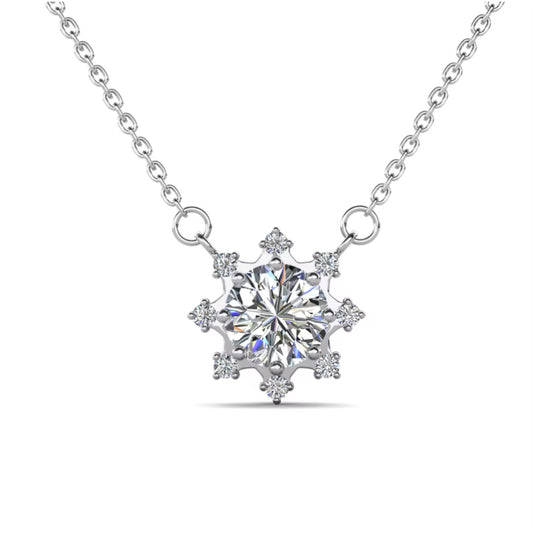 Moissanite Sunshine Necklace in Choice of Colors