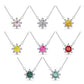 Moissanite Sunshine Necklace in Choice of Colors