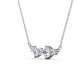 Moissanite 5-strand necklace