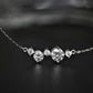 Moissanite 5-strand necklace