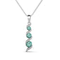 3-Row Stone Necklace
