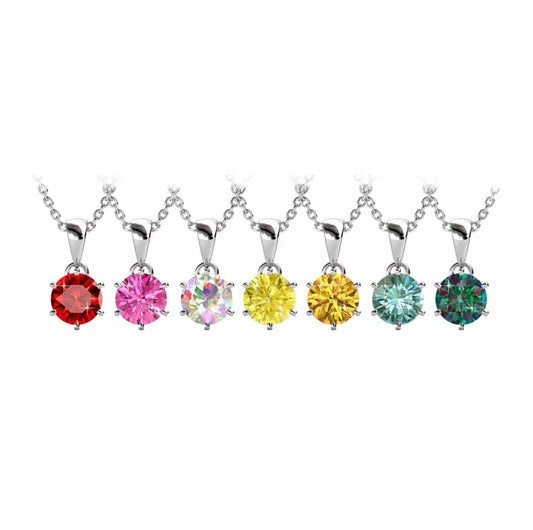 1 carat moissanite necklace