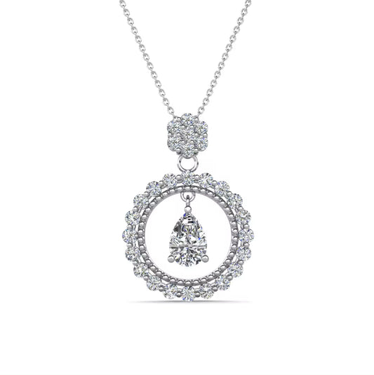 Round motif luxury necklace
