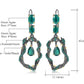 Agate snake design earrings
