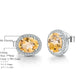 Citrine Oval Cut Earrings