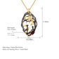 Garnet Painting Design Necklace