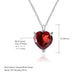 garnet heart necklace