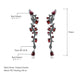 Garnet Geometric Earrings