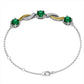 Emerald Twisted Design Bracelet