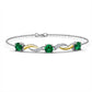 Emerald Twisted Design Bracelet