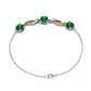 Emerald Twisted Design Bracelet