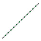 Emerald Cross Motif Tennis Bracelet