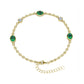 Emerald Station Bracelet