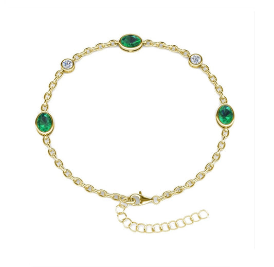 Emerald Station Bracelet