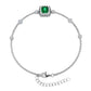 Emerald chain bracelet