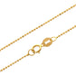 14K Gold Italian Ball Bead Chain Link Chain