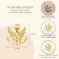 Gold United States Air Force Emblem Officially Licensed Pendant Chain