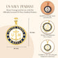 Solid Gold United States Navy Emblem Officially Licensed Medallion Pendant Chain