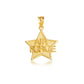 Gold United States Air Force Star Officially Licensed Pendant Chain
