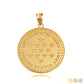 Gold US Army Historical Stars Engravable Pendant Chain