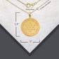 Gold US Army Historical Stars Engravable Pendant Chain