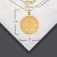 Gold US Army Historical Stars Engravable Pendant Chain