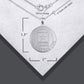 925 Sterling Silver United States Army Badge Medallion Engravable Pendant Chain