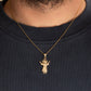 Gold Sacred Baby Jesus Divine Pendant Chain