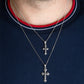 925 Sterling Silver Cross Crucifix Jesus Christ Enamel Pendant Chain