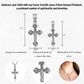 925 Sterling Silver Cross Crucifix Jesus Christ Enamel Pendant Chain