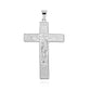 925 Sterling Silver Checkered Cross Pendant Chain