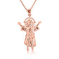 Gold Sacred Baby Jesus Divine Pendant Chain