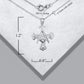 925 Sterling Silver Freemason Cross Square And Compass Pendant Chain