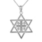 Star Of David Pendant Chain in Sterling Silver