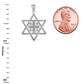 Star Of David Pendant Chain in Sterling Silver