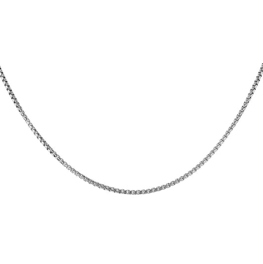 925 Sterling Silver Men's Box Chain Link 1.8mm