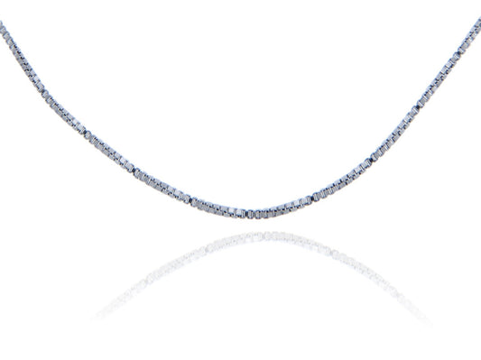 925 Sterling Silver Men's Box Chain Link 0.97mm