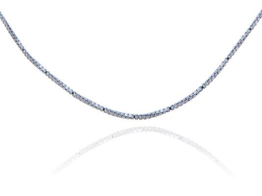 925 Sterling Silver Men's Box Chain Link 0.97mm