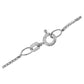 White Gold Men's Box Chain Link 0.67mm